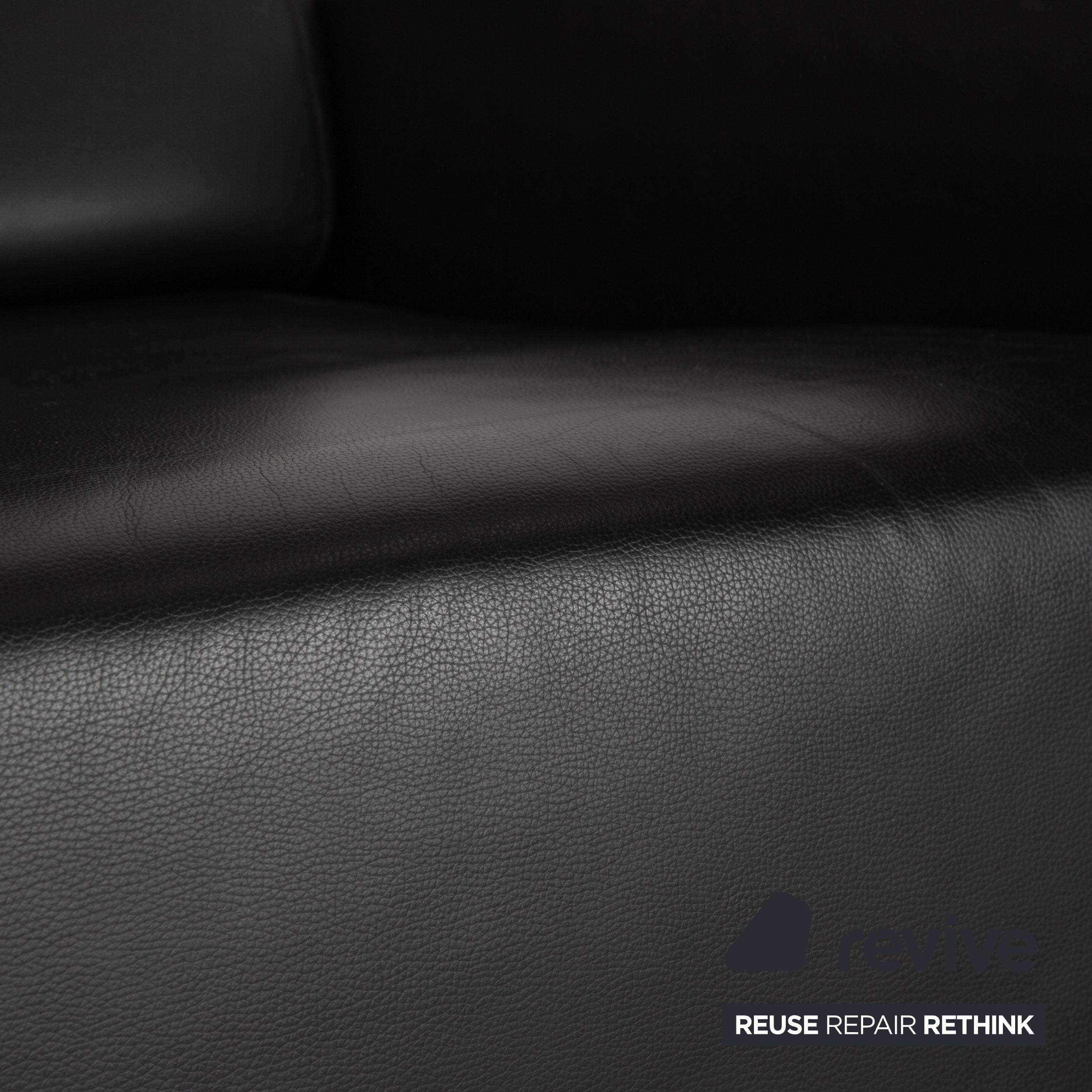 Ligne Roset Jul Leder Sessel Schwarz