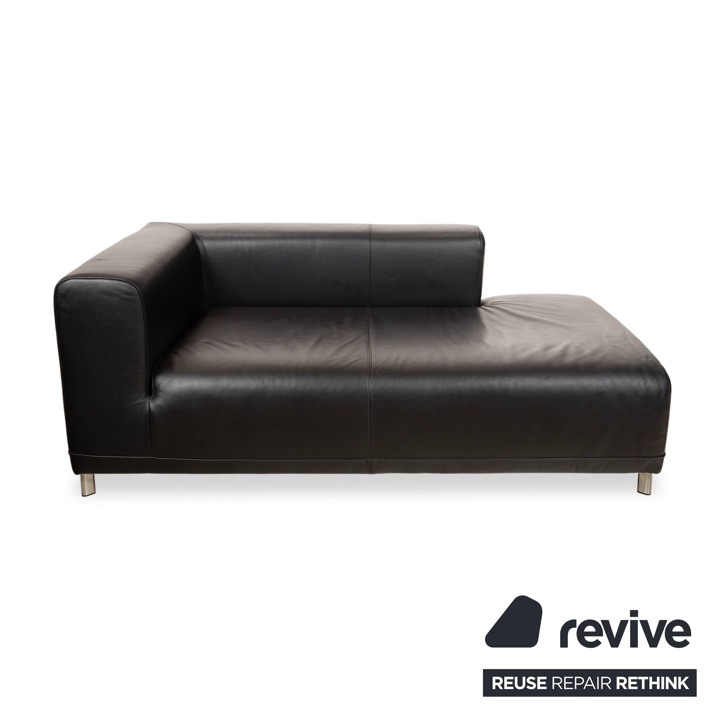 Ligne Roset læder daybed sort