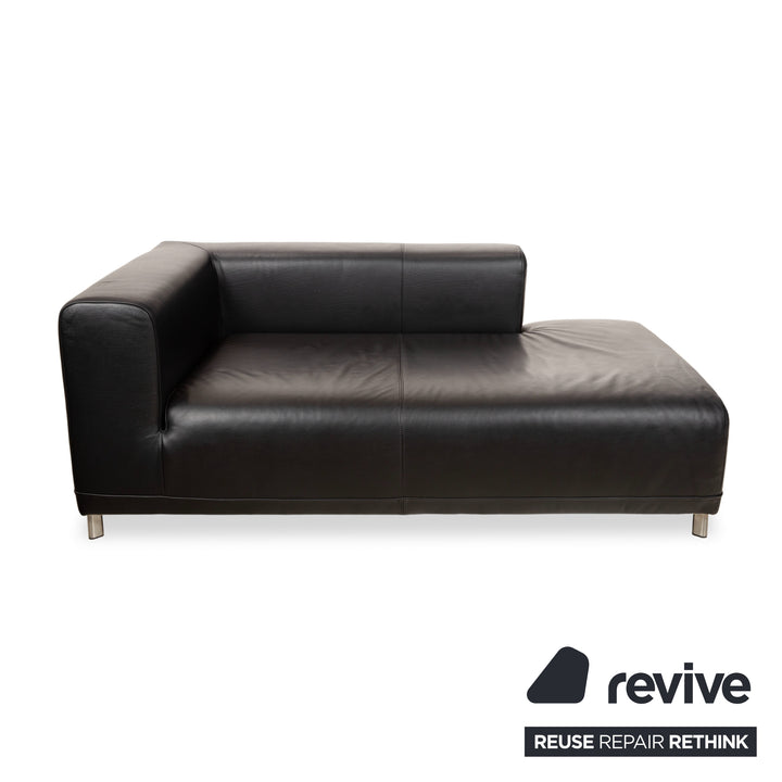 Ligne Roset Leder Liege Schwarz Daybed
