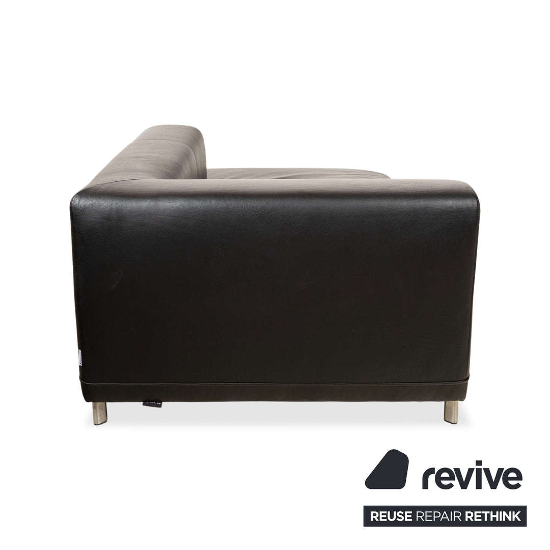 Ligne Roset Leder Liege Schwarz Daybed