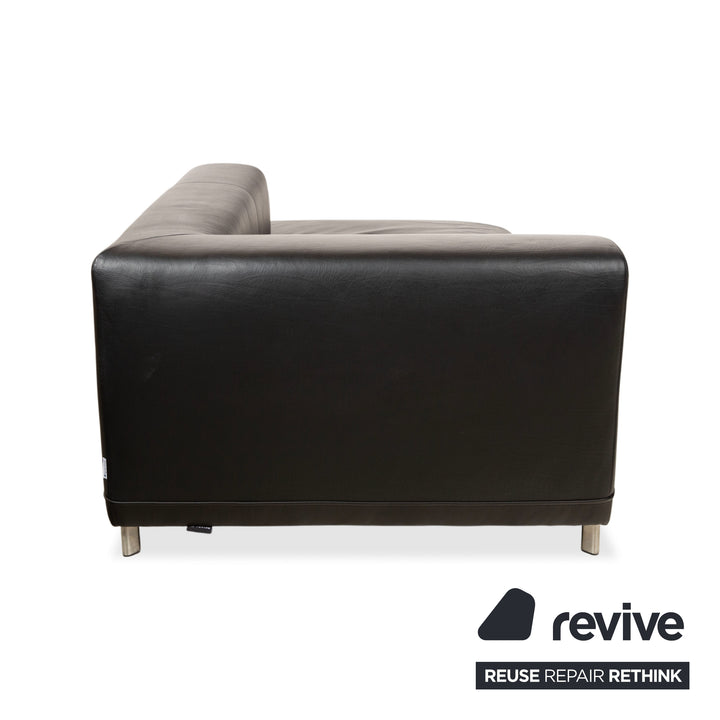 Ligne Roset Leder Liege Schwarz Daybed