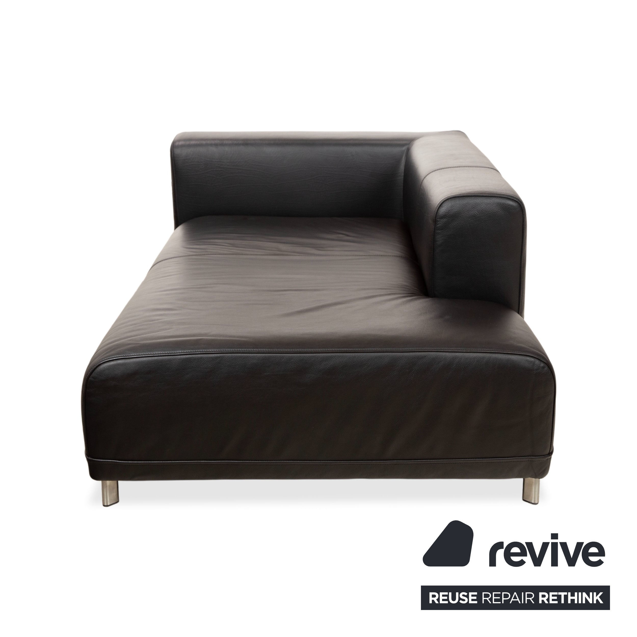 Ligne Roset læder daybed sort