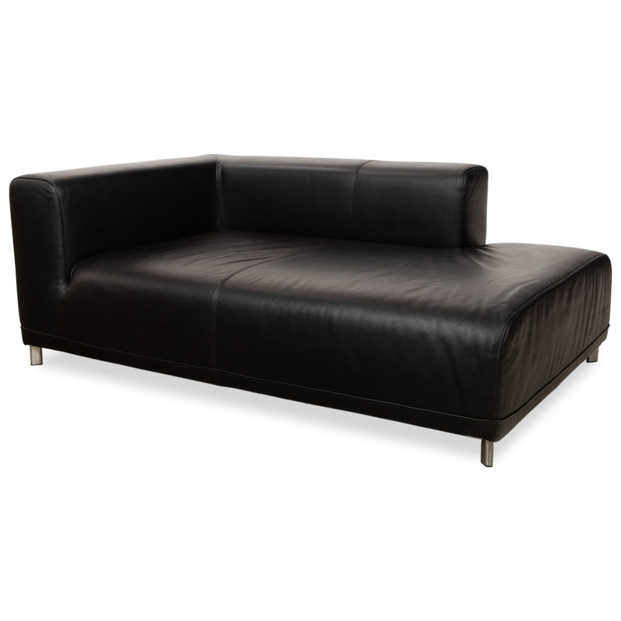 Ligne Roset Leder Liege Schwarz Daybed