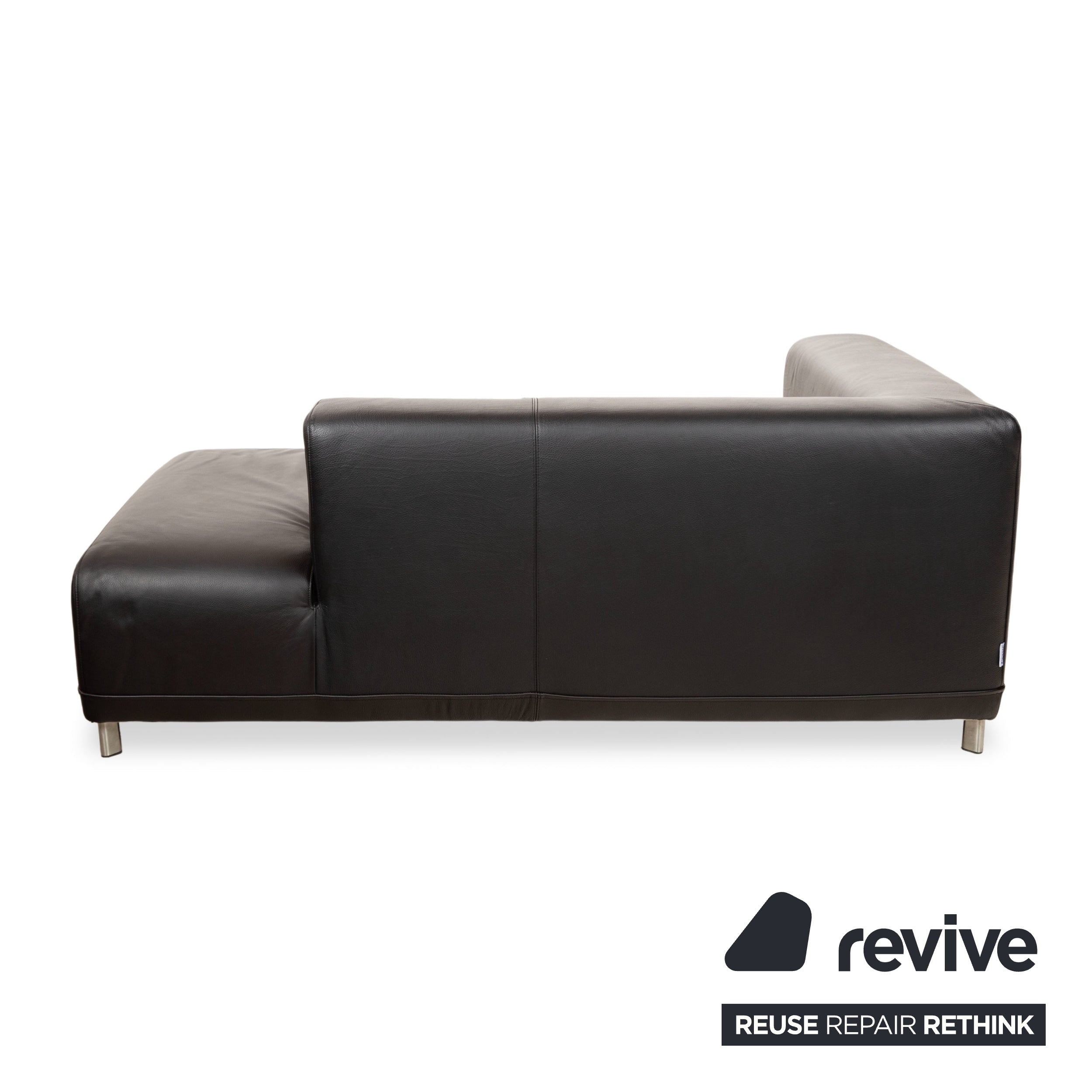 Ligne Roset læder daybed sort