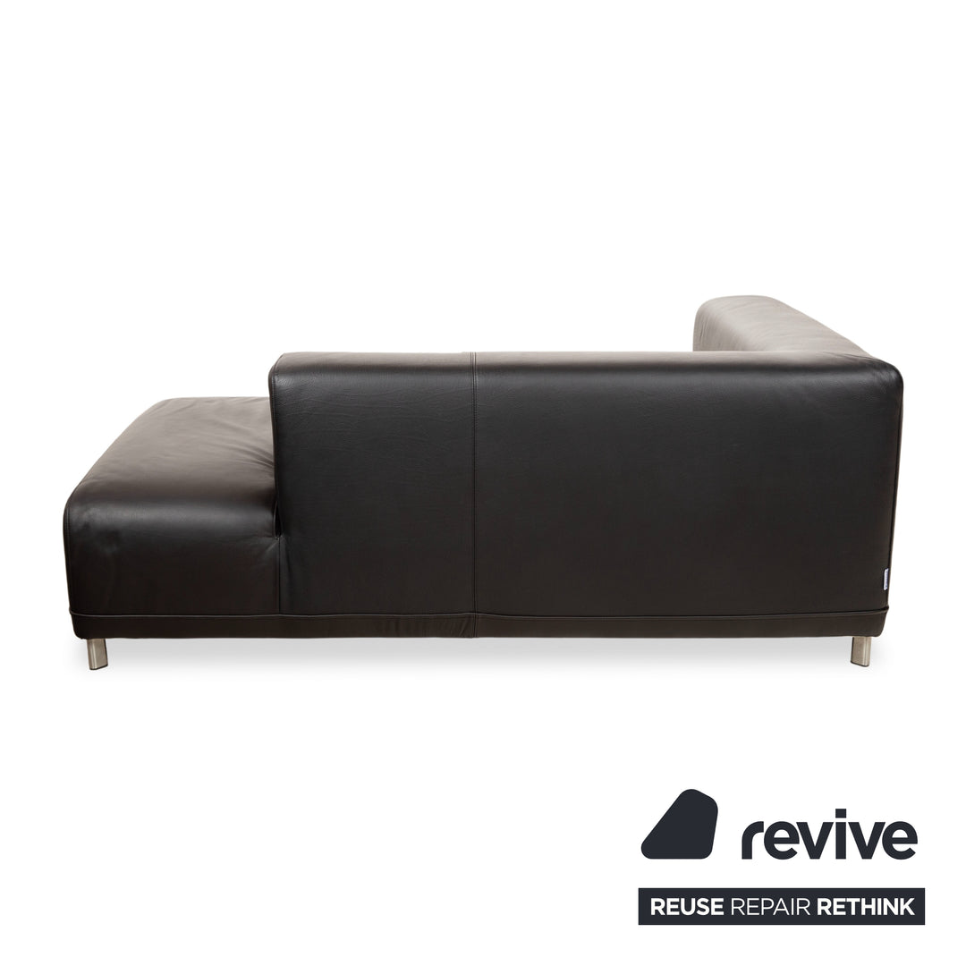 Ligne Roset Leder Liege Schwarz Daybed