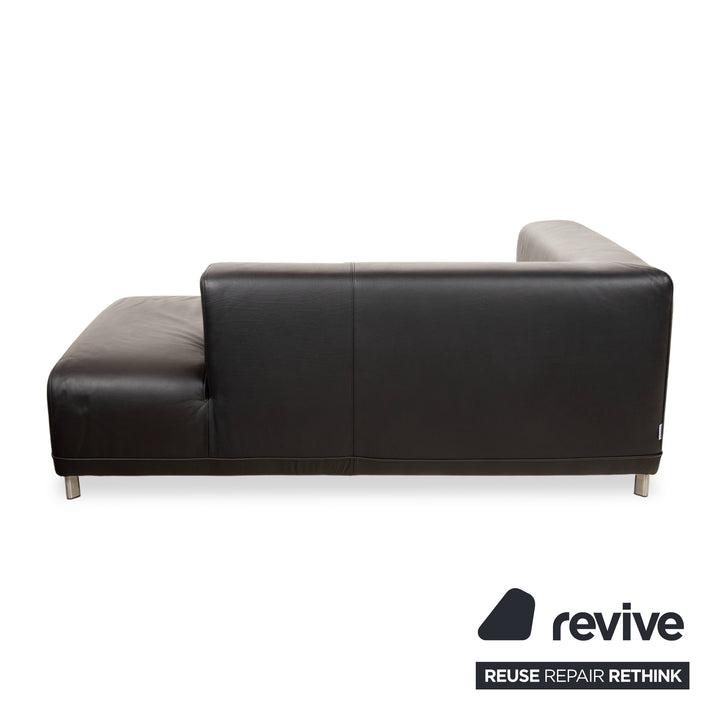 Ligne Roset Leder Liege Schwarz Daybed