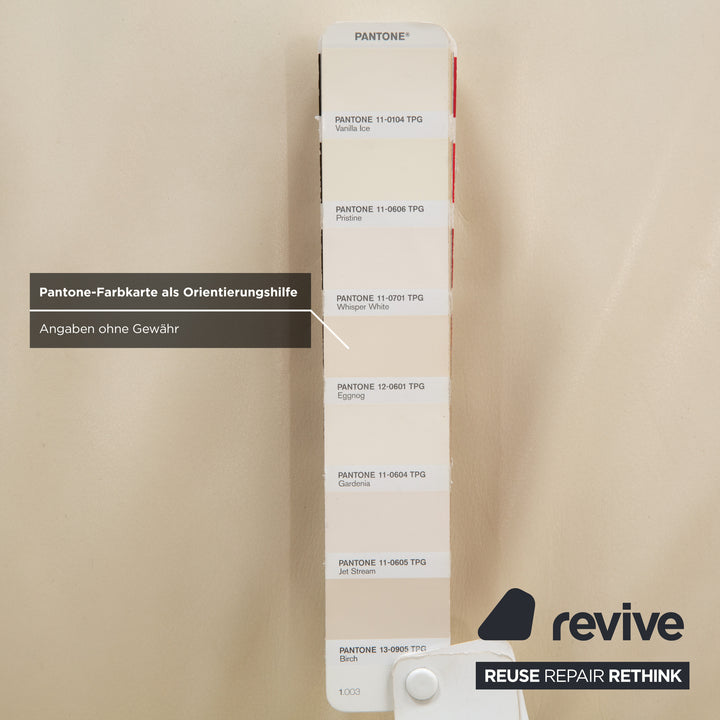 ligne roset Malhoun Leder Viersitzer Creme Sofa Couch