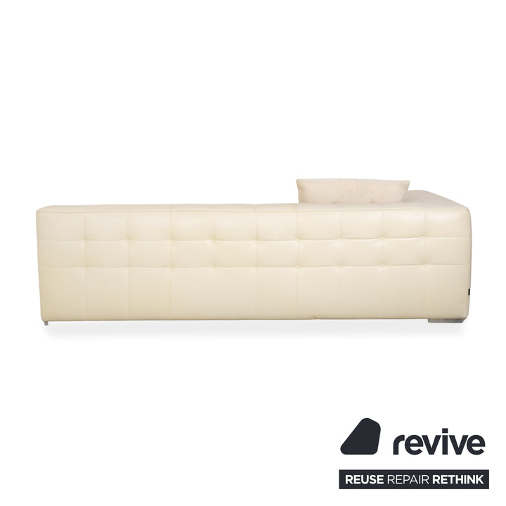 ligne roset Malhoun Leder Viersitzer Creme Sofa Couch