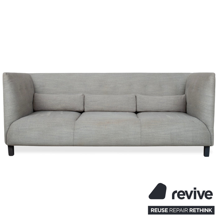 Ligne Roset MCD Stoff 2x Dreisitzer Grau Beige Taupe Sofa Couch