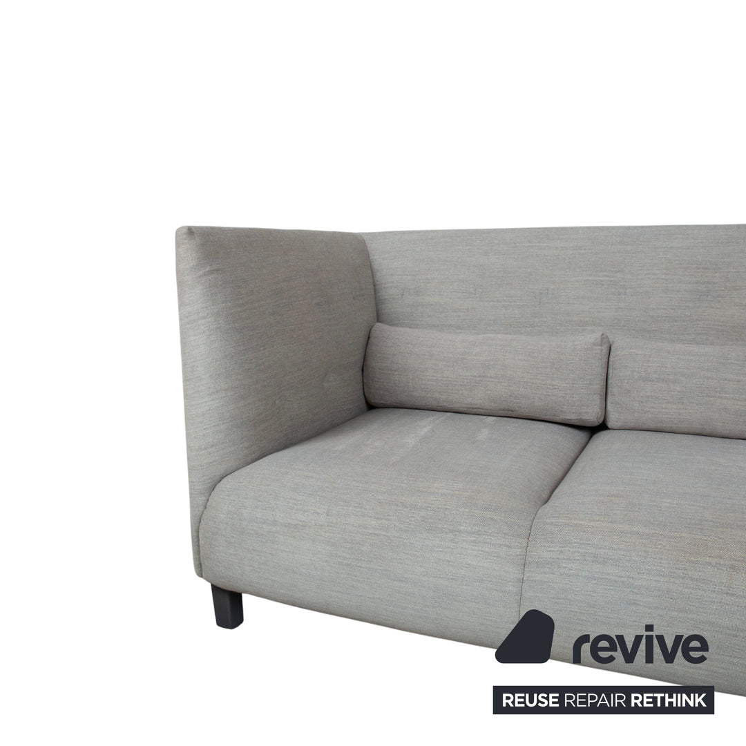 Ligne Roset MCD Stoff 2x Dreisitzer Grau Beige Taupe Sofa Couch