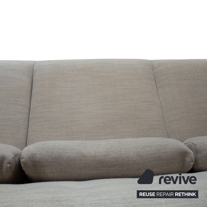Ligne Roset MCD Stoff 2x Dreisitzer Grau Beige Taupe Sofa Couch