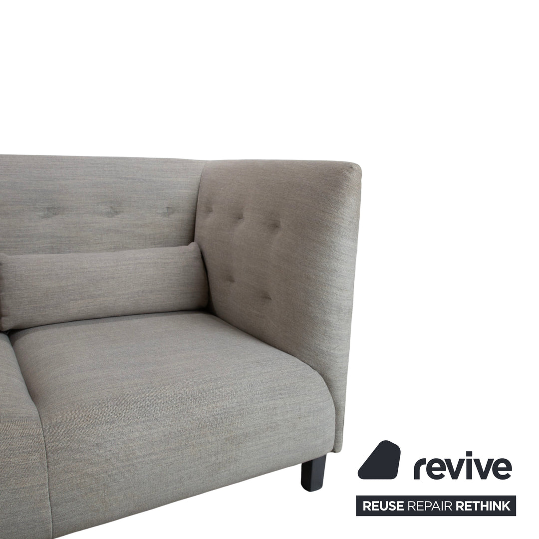 Ligne Roset MCD Stoff Dreisitzer Grau Beige Taupe Sofa Couch