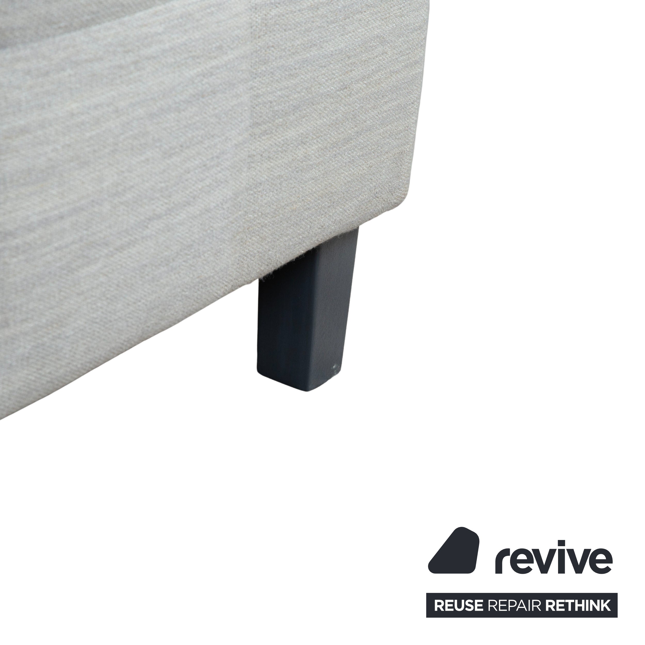 Ligne Roset MCD tyg tresitssoffa grå beige taupe soffa