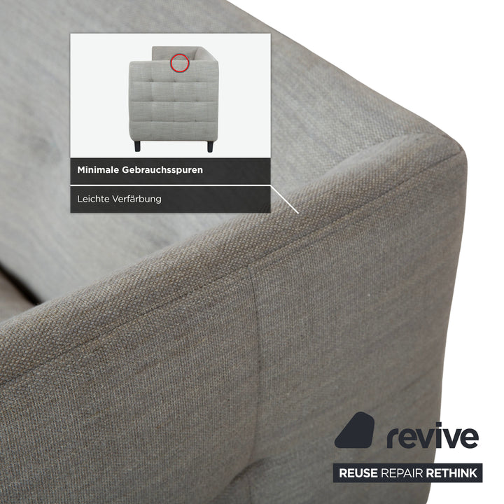 Ligne Roset MCD Stoff Dreisitzer Grau Beige Taupe Sofa Couch