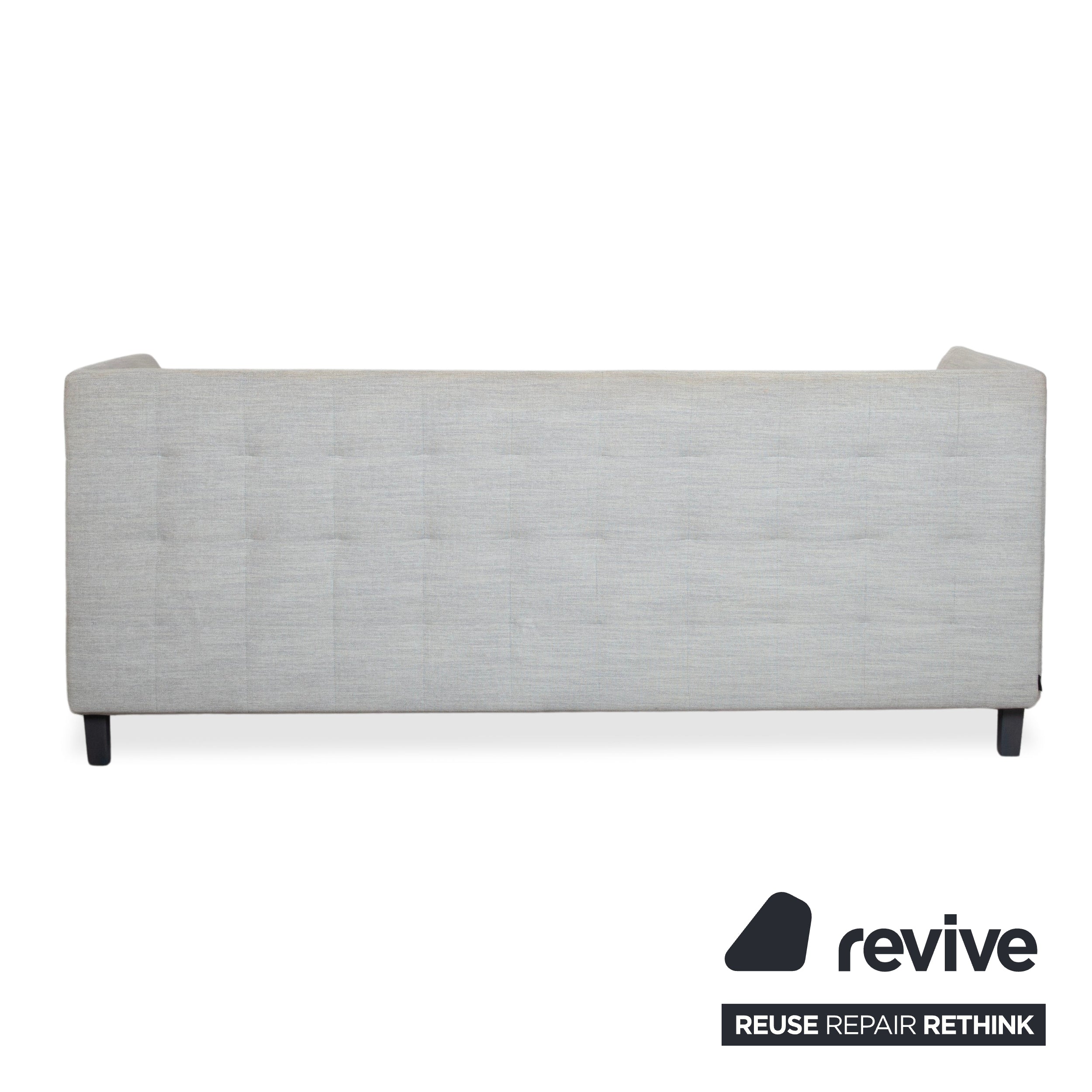 Ligne Roset MCD tyg tresitssoffa grå beige taupe soffa