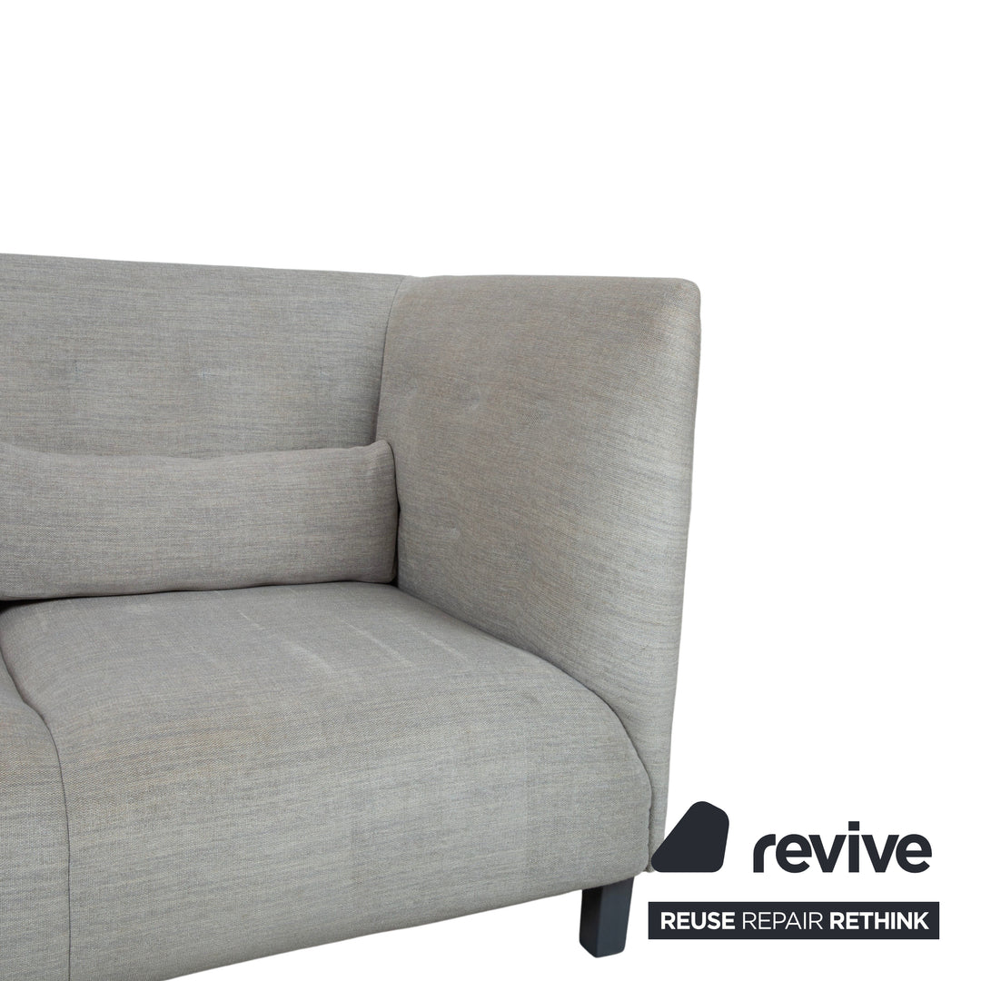 Ligne Roset MCD Stoff Dreisitzer Grau Beige Taupe Sofa Couch