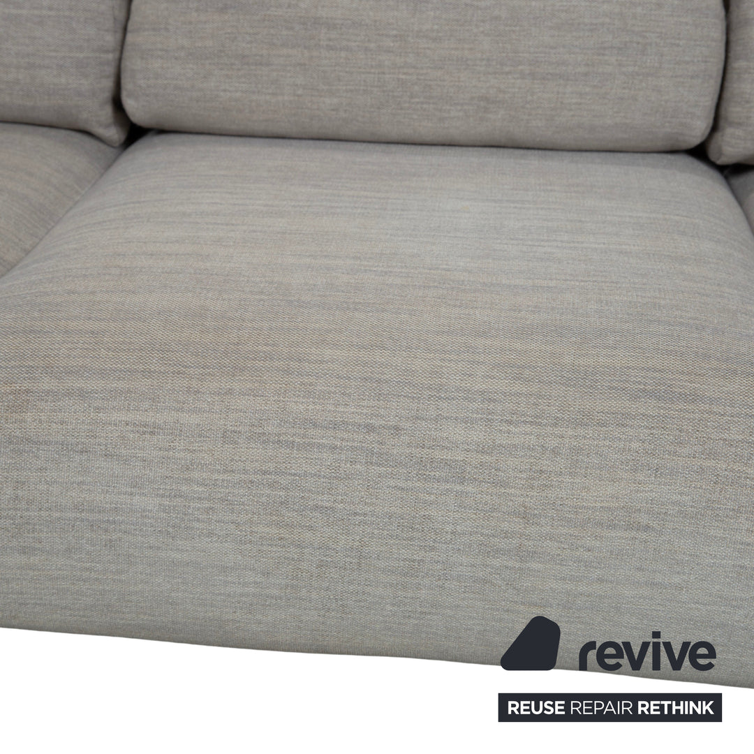Ligne Roset MCD Stoff Dreisitzer Grau Beige Taupe Sofa Couch