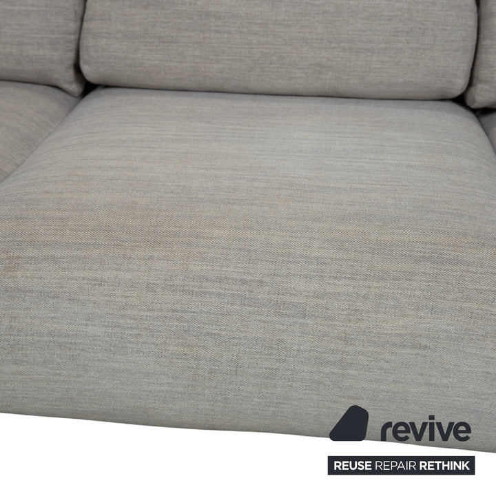 Ligne Roset MCD Stoff Dreisitzer Grau Beige Taupe Sofa Couch