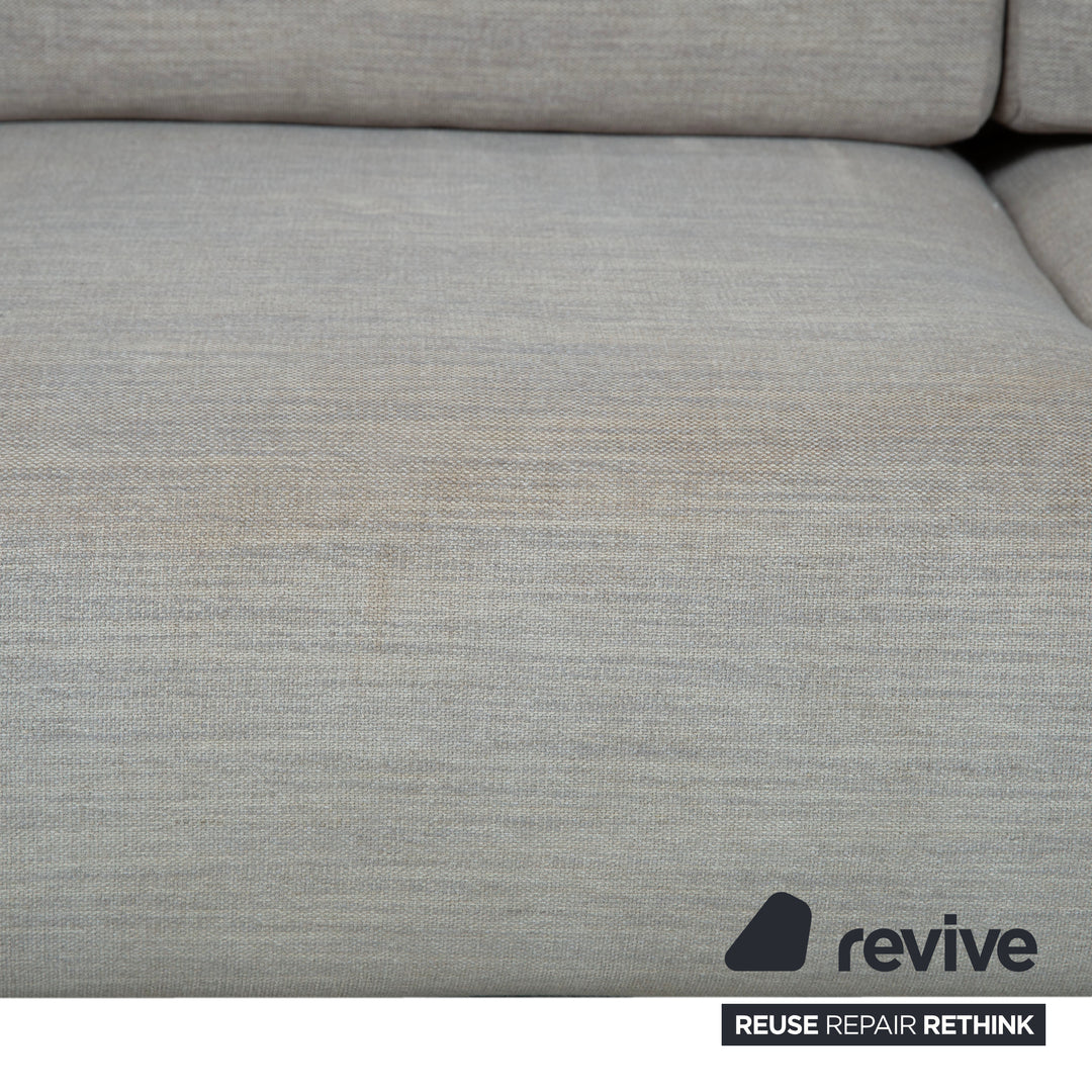 Ligne Roset MCD Stoff Dreisitzer Grau Beige Taupe Sofa Couch