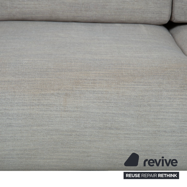 Ligne Roset MCD Stoff Dreisitzer Grau Beige Taupe Sofa Couch