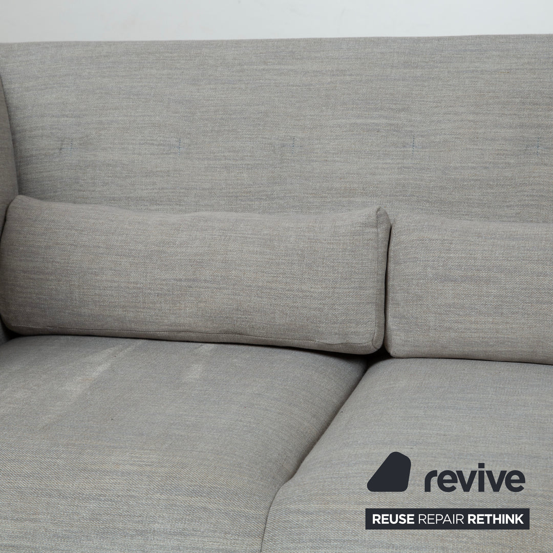 Ligne Roset MCD Stoff Dreisitzer Grau Beige Taupe Sofa Couch