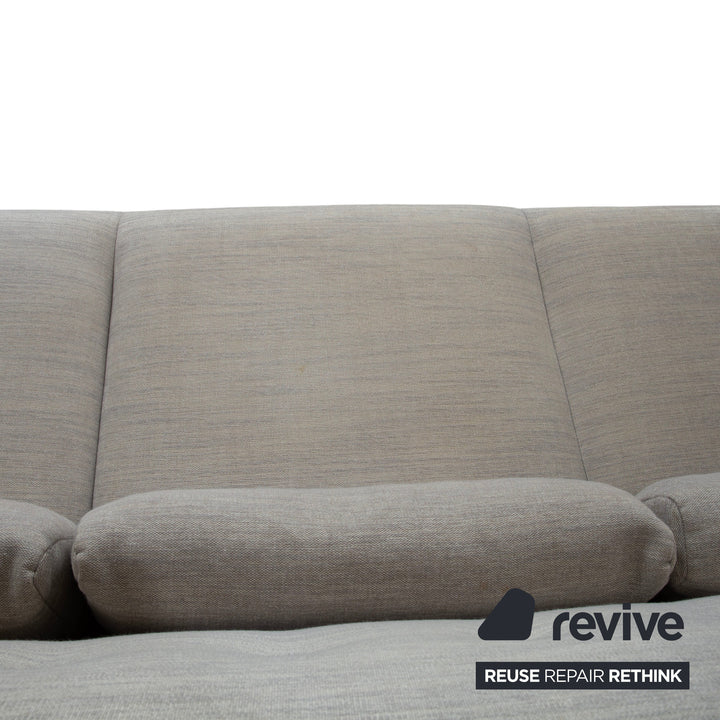 Ligne Roset MCD Stoff Dreisitzer Grau Beige Taupe Sofa Couch