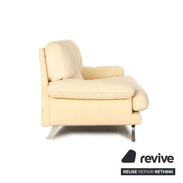 ligne roset melody fabric two seater cream sofa couch