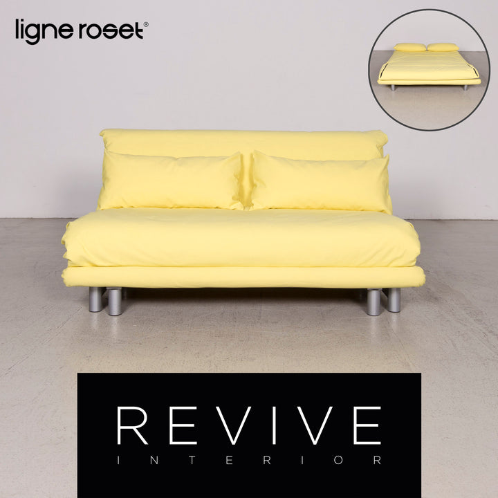 ligne roset Multy Designer Stoff Sofa Gelb Dreisitzer Funktion #7487