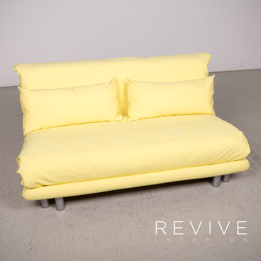 ligne roset Multy Designer Stoff Sofa Gelb Dreisitzer Funktion #7487