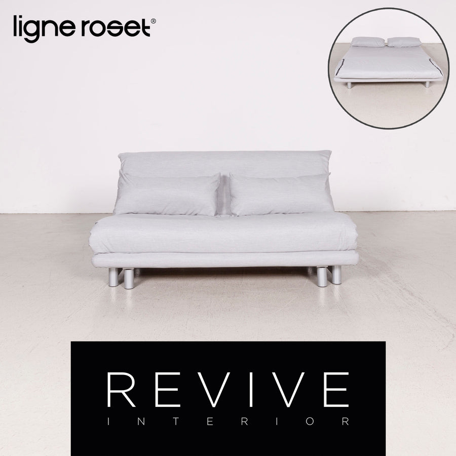 ligne roset Multy Designer Stoff Sofa Grau Zweisitzer Couch Funktion #7985