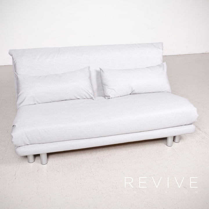 ligne roset Multy Designer Stoff Sofa Grau Zweisitzer Couch Funktion #7985