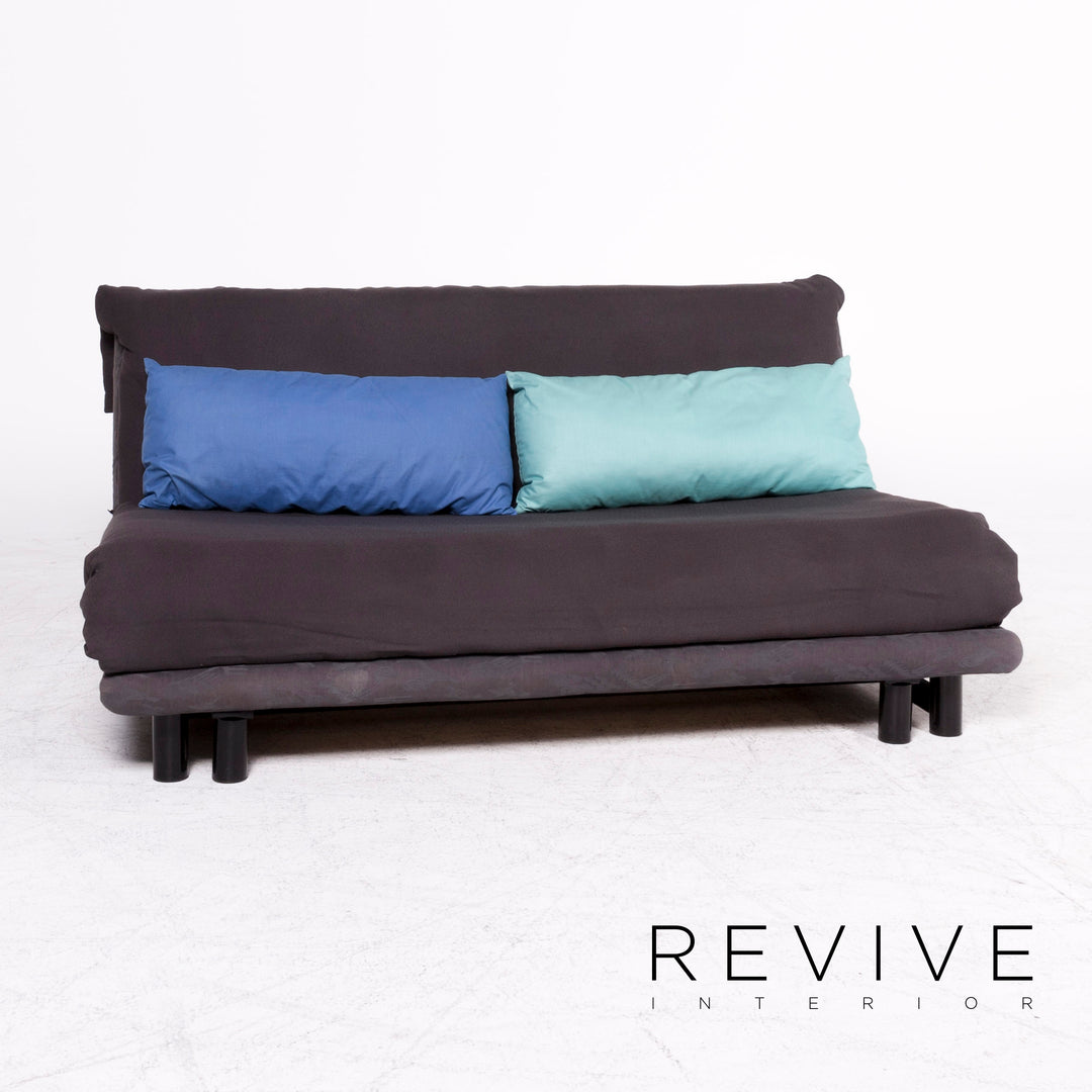 ligne roset Multy Designer Stoff Sofa Grau Dreisitzer Couch Funktion Schlafcouch Schlafsofa #8670