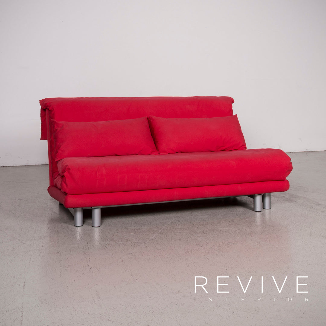 ligne roset Multy Designer Stoff Sofa Rot Zweisitzer Couch #8132
