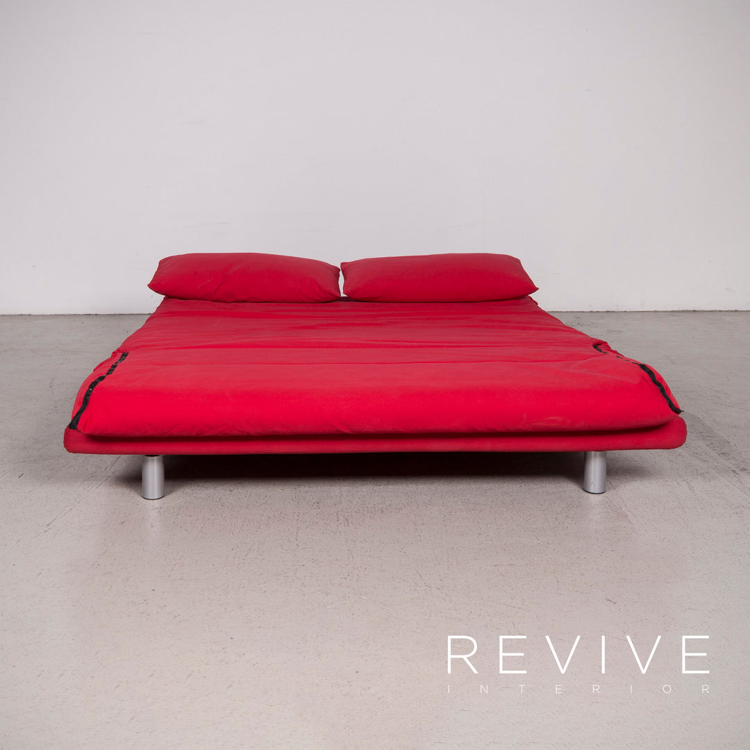 ligne roset Multy Designer Stoff Sofa Rot Zweisitzer Couch #8132