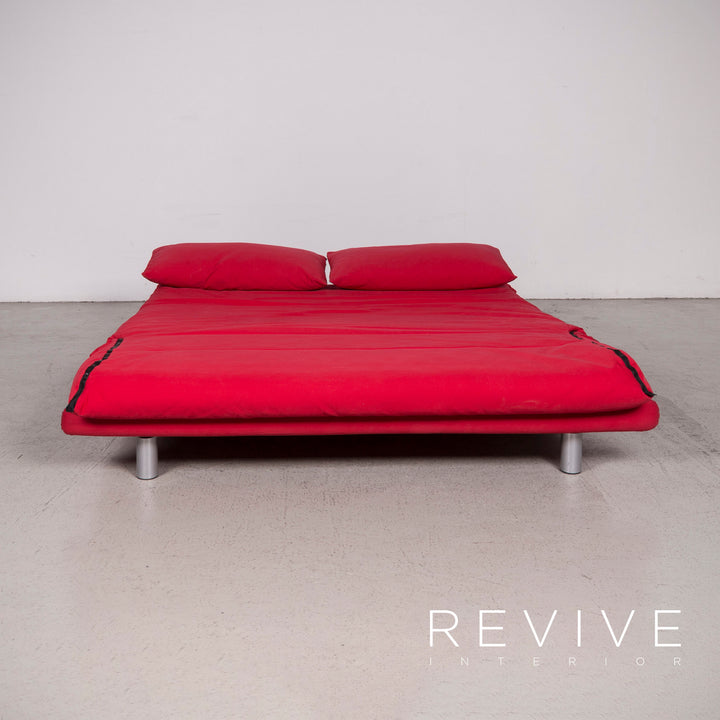 ligne roset Multy Designer Stoff Sofa Rot Zweisitzer Couch #8132