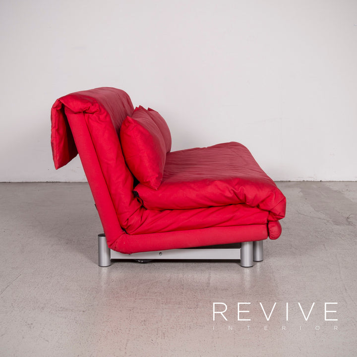 ligne roset Multy Designer Stoff Sofa Rot Zweisitzer Couch #8132