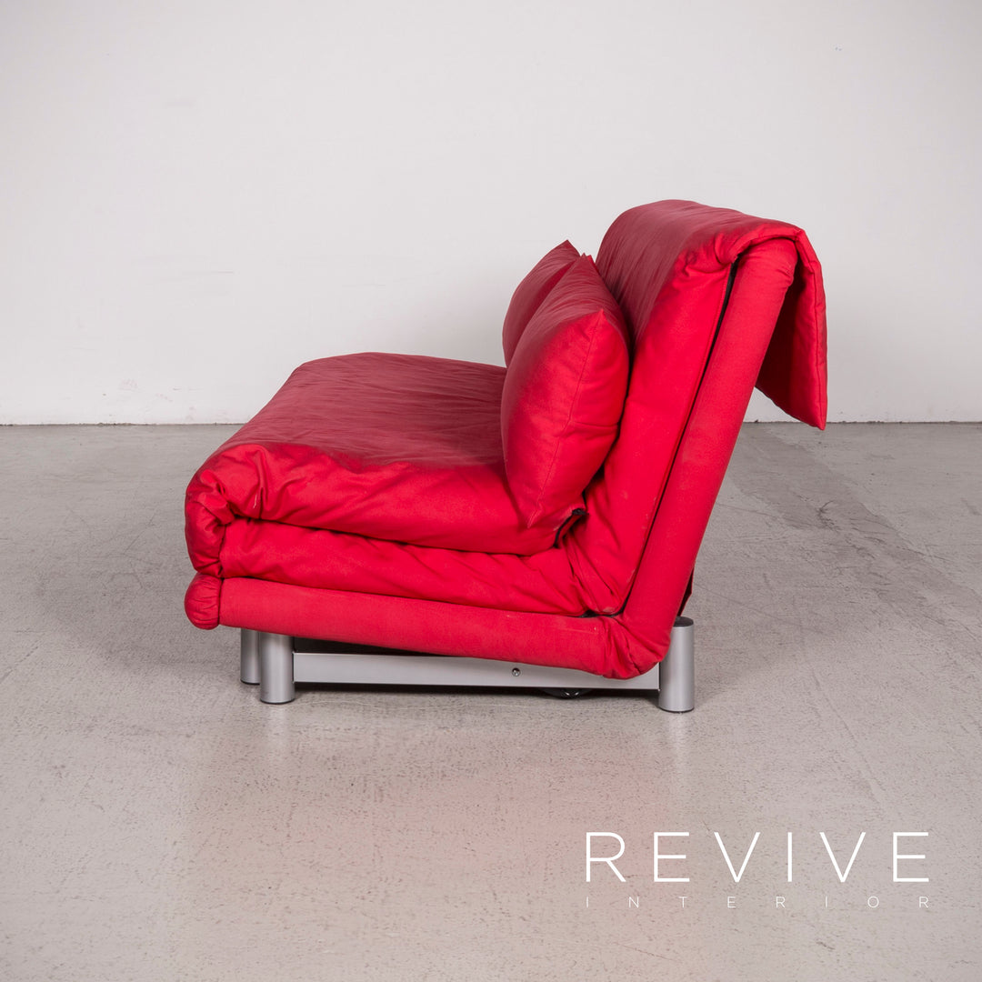ligne roset Multy Designer Stoff Sofa Rot Zweisitzer Couch #8132