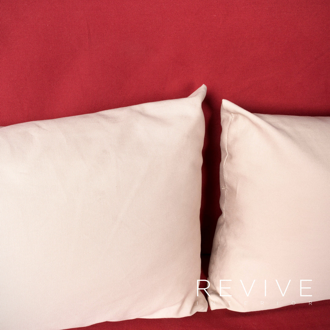 ligne roset Multy Designer Stoff Sofa Rot Zweisitzer Couch Funktion Bett Schlaffunktion #7769