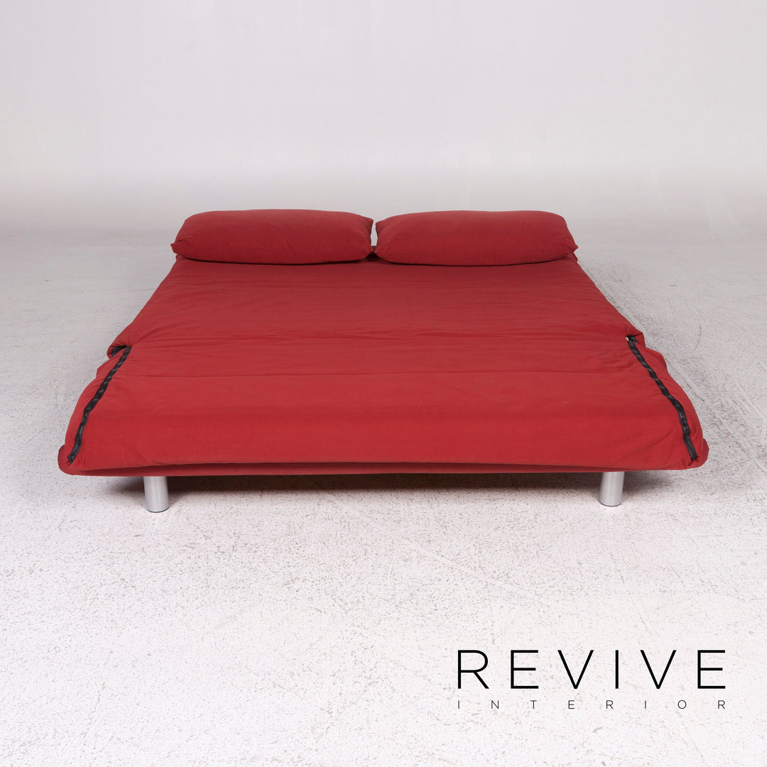 ligne roset Multy Designer Stoff Sofa Rot Dreisitzer inkl. Schlafsofa Funktion #10083