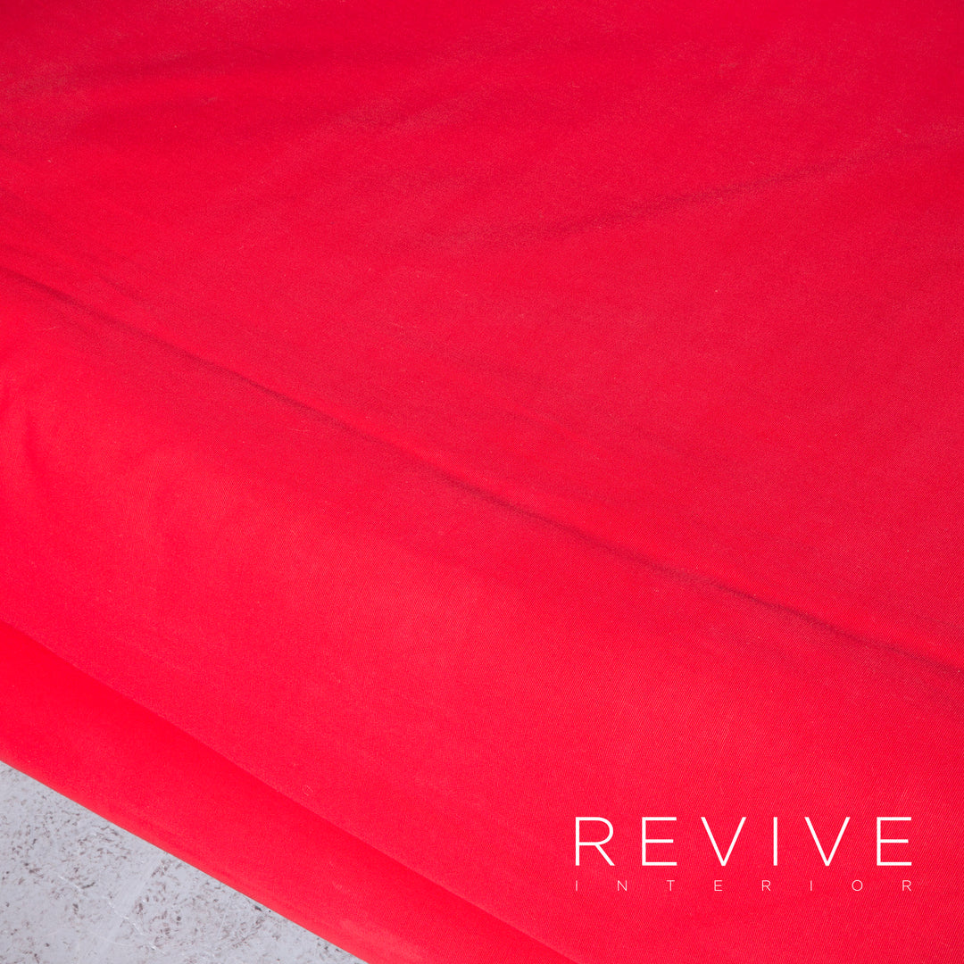 ligne roset Multy Designer Stoff Sofa Rot Dreisitzer Schlafcouch Funktion #6986