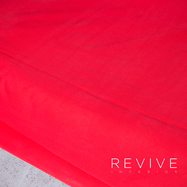 ligne roset Multy Designer Stoff Sofa Rot Dreisitzer Schlafcouch Funktion #6986