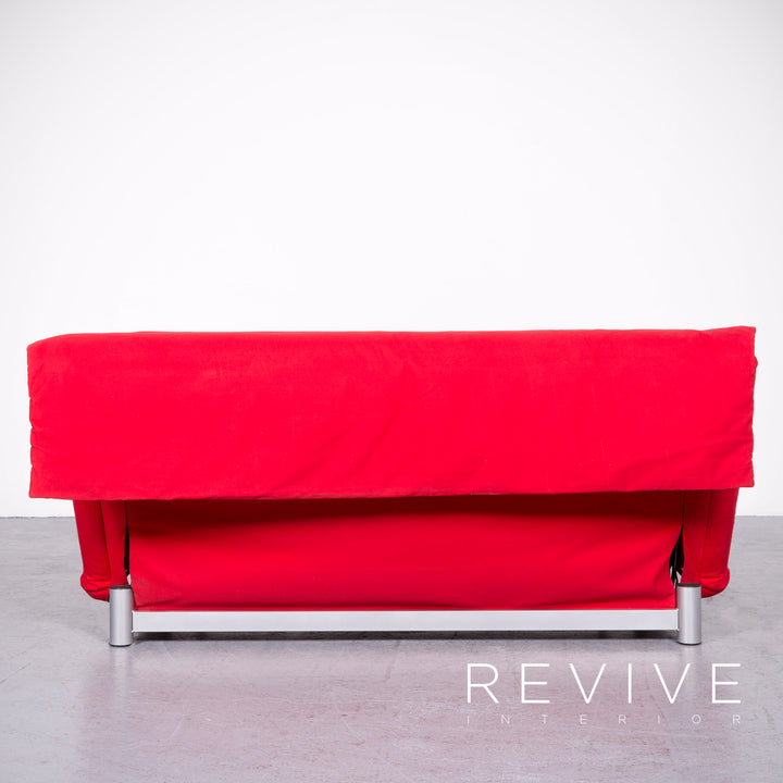 ligne roset Multy Designer Stoff Sofa Rot Dreisitzer Schlafcouch Funktion #6986