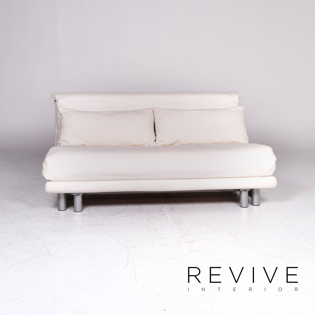 Ligne roset Canapé design Multy en tissu blanc canapé-lit trois places #9180