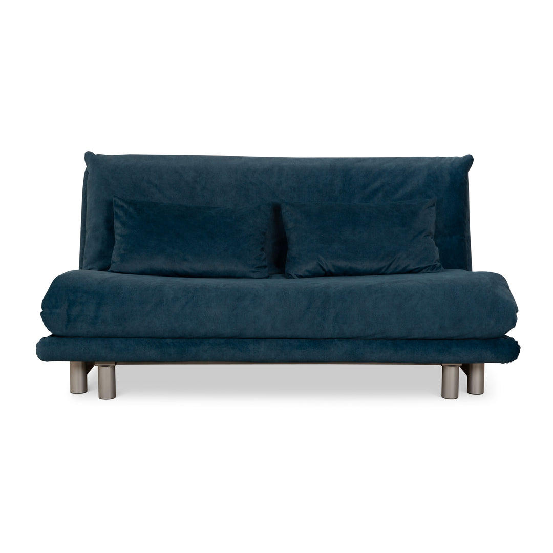 Ligne Roset Multy Dreisitzer Blau Petrol Schlafsofa Couch Sofa manuelle Funktion Neubezug