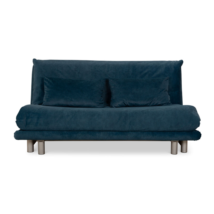 Ligne Roset Multy Canapé 3 Places Bleu Pétrole Canapé Lit Fonction Manuelle Sellerie Neuf