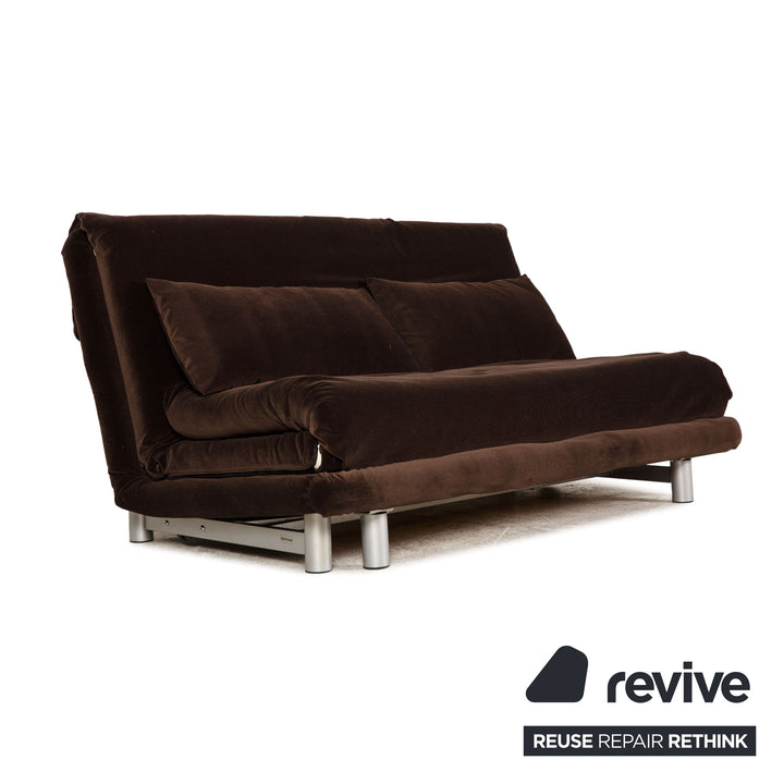 Ligne Roset Multy Dreisitzer Braun Schlafsofa Couch Stoff
