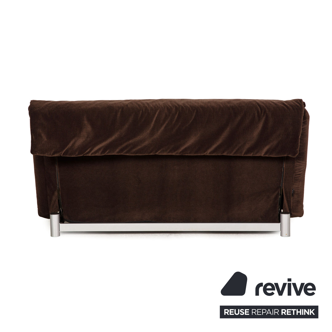 Ligne Roset Multy Dreisitzer Braun Schlafsofa Couch Stoff