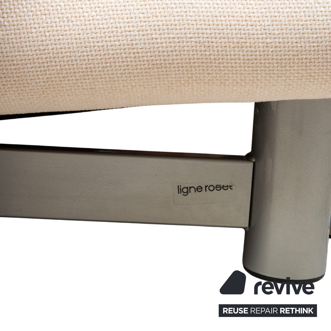 Ligne Roset Multy Canapé trois places crème blanc fonction manuelle canapé-lit housse neuve VIVO 607