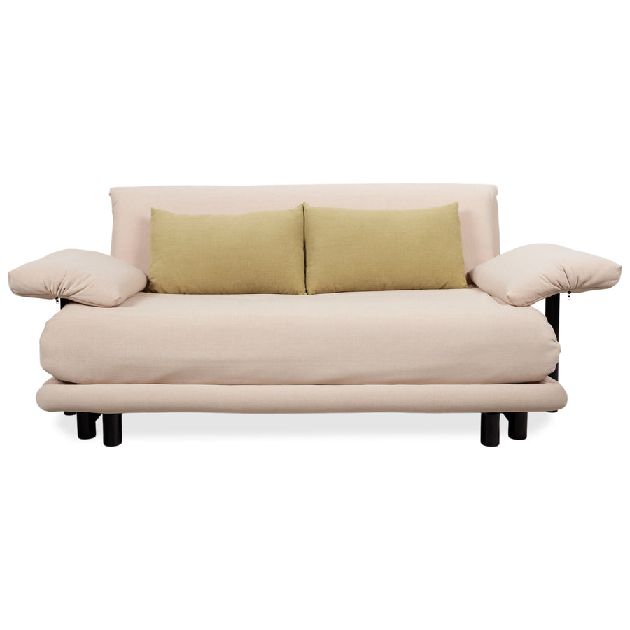 Ligne Roset Multy Dreisitzer Creme Sofa Couch manuelle Ausziehfunktion Schlafsofa Neubezug MALOU 110 inkl. Armlehnen