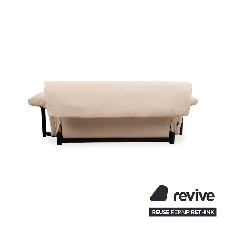 Ligne Roset Multy Dreisitzer Creme Sofa Couch manuelle Ausziehfunktion Schlafsofa Neubezug MALOU 110 inkl. Armlehnen